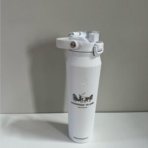 Frostbuddy Laser Engraved Mackinac Island, MI Stainless Steel 32 oz Bottle Buddy